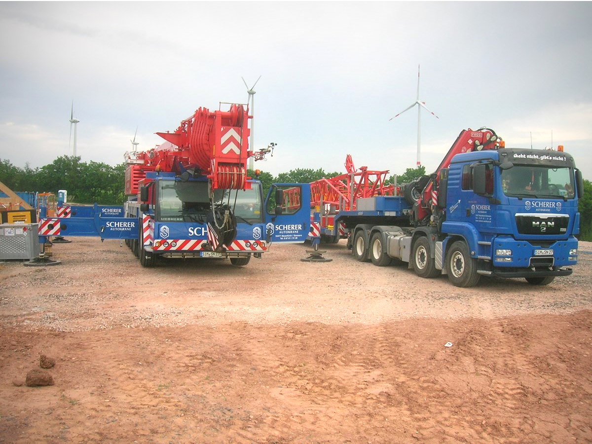 LKW-Ladekrangestellung